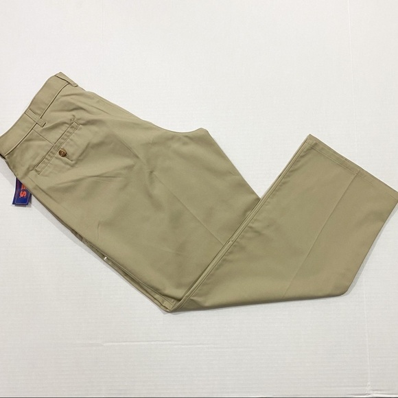 Ivy Crew Men’s 2 Pleat 36X29 Khaki, Business Casual Pants New with Tags - Picture 4 of 9